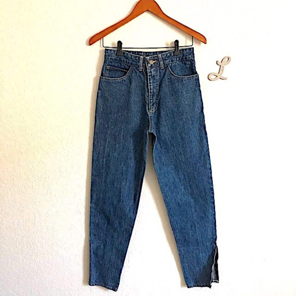 Vintage 80's Guess High-Waist, Ankle Zipper Jeans